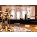 STAGE BACKDROP & HOST TABLE SETTING