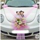 artificial flower wedding car