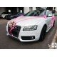 artificial flower wedding car